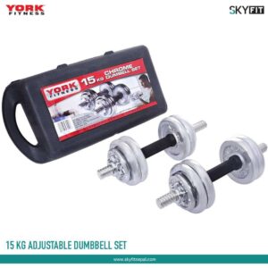 York 15Kg Dumbbells Set