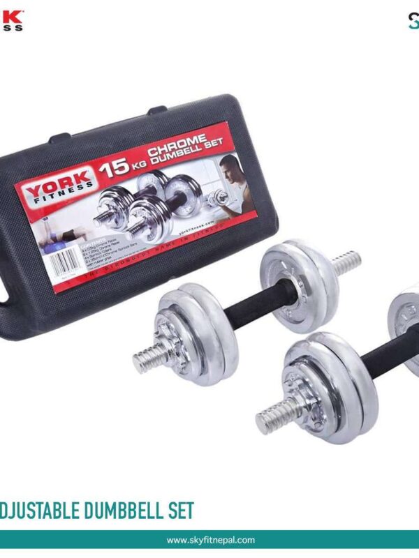 York 15Kg Dumbbells Set